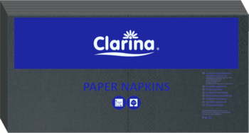 CLARINA 5747 SERWETKA 2W 33x33 A250 CZARNA