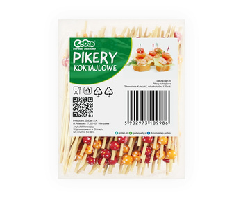 GODAN PIKERY KOKTAJ. DREWNIANE KULECZKI 12cm  A120