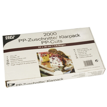 PAPSTAR ARKUSZE PP 36x24 TRANSPARENTNE A2000