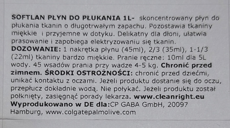 SOFTLAN 1L  VANILLE&ORCHIDEE żółty
