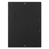 TECZKA PRESZPAN Z GUMKĄ A4 CZARNA