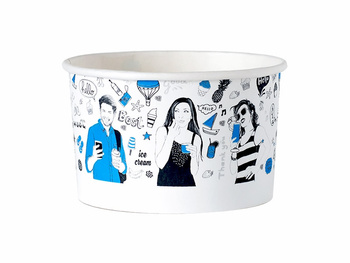 KRAM MISKA PAPIEROWA NADRUK BEST ICE 350ML A30