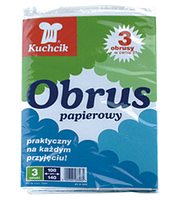 KUCHCIK OBRUS PAPIEROWY BIAŁY 100x140 cm A3