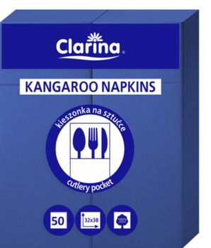 CLARINA SERWETKA KANGUREK GRANAT 32x38 A50