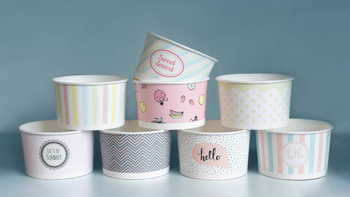 KRAM MISKA PAPIEROWA NADRUK PASTELE 360ML A25