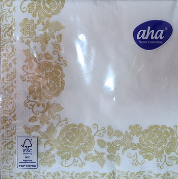 Serwetka  AHA 3W 33CM A20X12 ŚLUB16-005