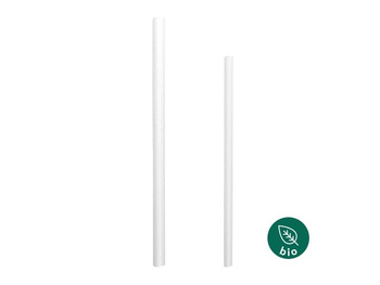 KRAM SŁOMKA PAPIEROWA BIAŁA 6x197mm A100