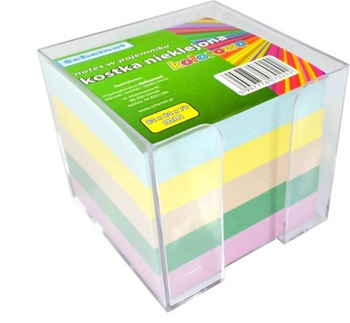 SCHEMAT KOSTKA NIEKLEJONA KOLOR 84x84x70 W POJEMNIKU