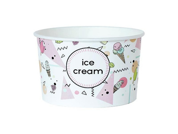Kram miska pap.nadruk ice cream  130ML A25