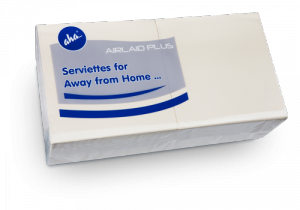 SERWETKA AHA 1W 40CM A50x16 GŁADKA BIAŁA AIRLAID