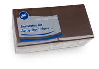 Serwetka AHA 1W 40CM A150x8 GŁADKA BRĄZ AIRLAID