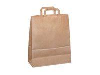 P7070 TORBA PAPIEROWA UCHWYT PŁASKI 320x170x450