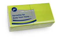 Serwetka  AHA 1W 40CM A150x8 GŁADKA LEMONKA AIRLAID