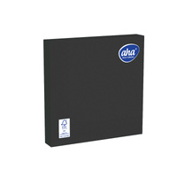 Serwetka  AHA 3W 33CM A20x12 GŁADKA CZARNA FSC