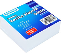 SCHEMAT NOTES KOSTKA KLEJONA BIAŁA 83x83x35 