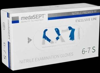 Rękawiczki nitrylowe PF roz. S A100 medaSEPT